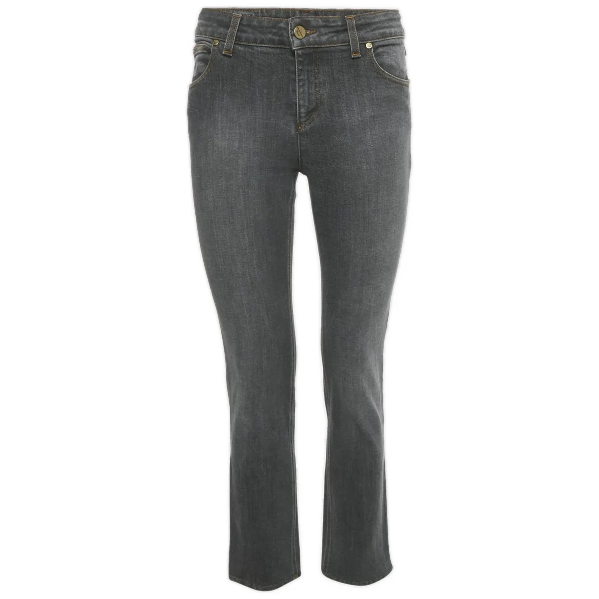 Pre-Owned Gucci Mid-Rise Skinny Cotton-Blend Jeans