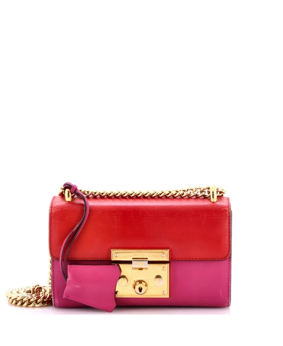 Pre-Owned Gucci Small Padlock Shoulder Bag Leather by Gucci