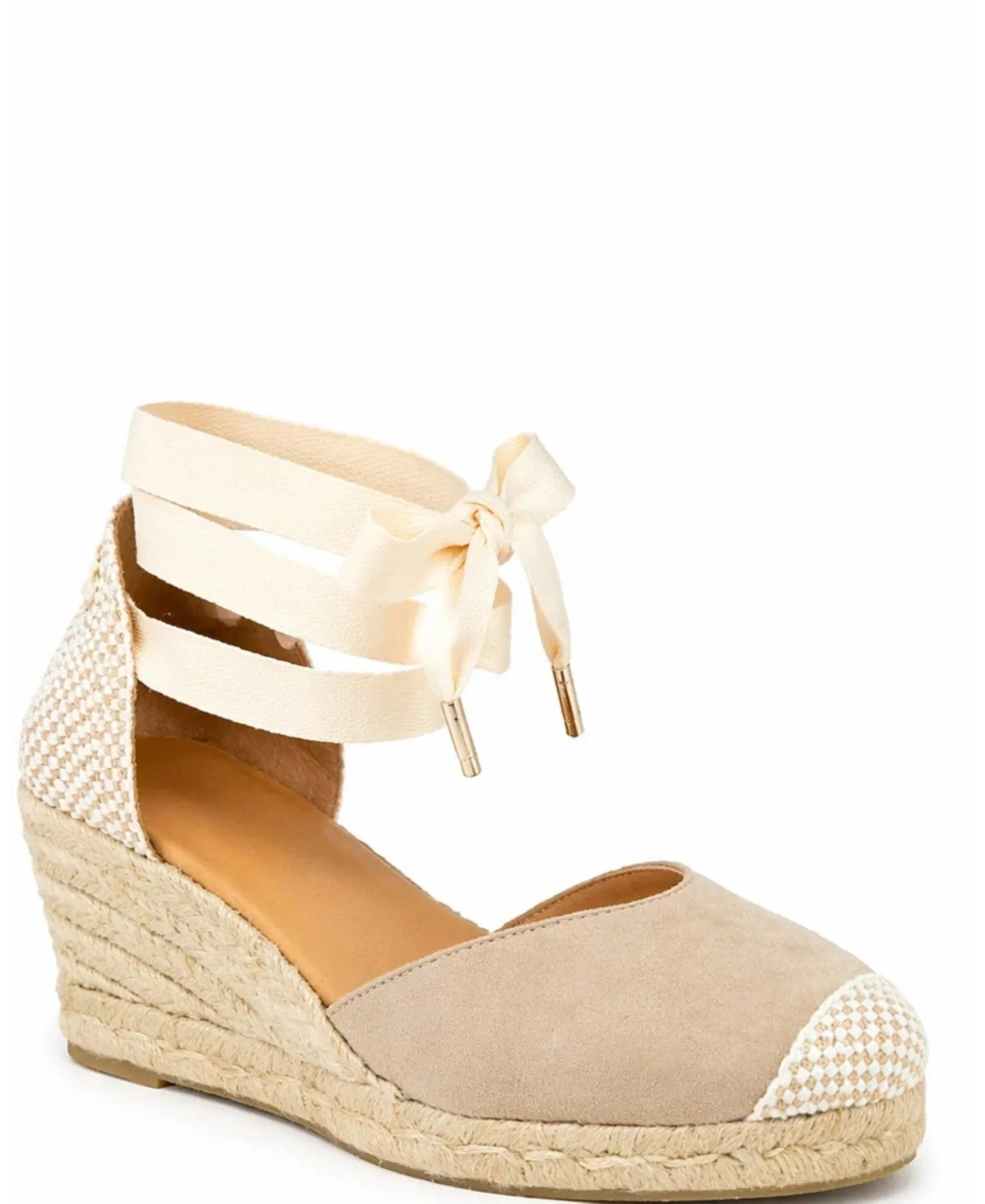 Jimena Mid Laces Espadrille Sandal by Menina Step