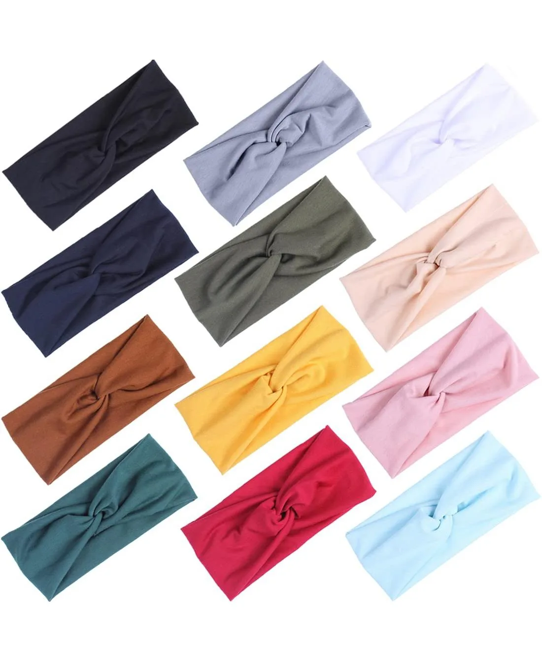 Non-Slip Elastic Sports Headbands, 6-Pack