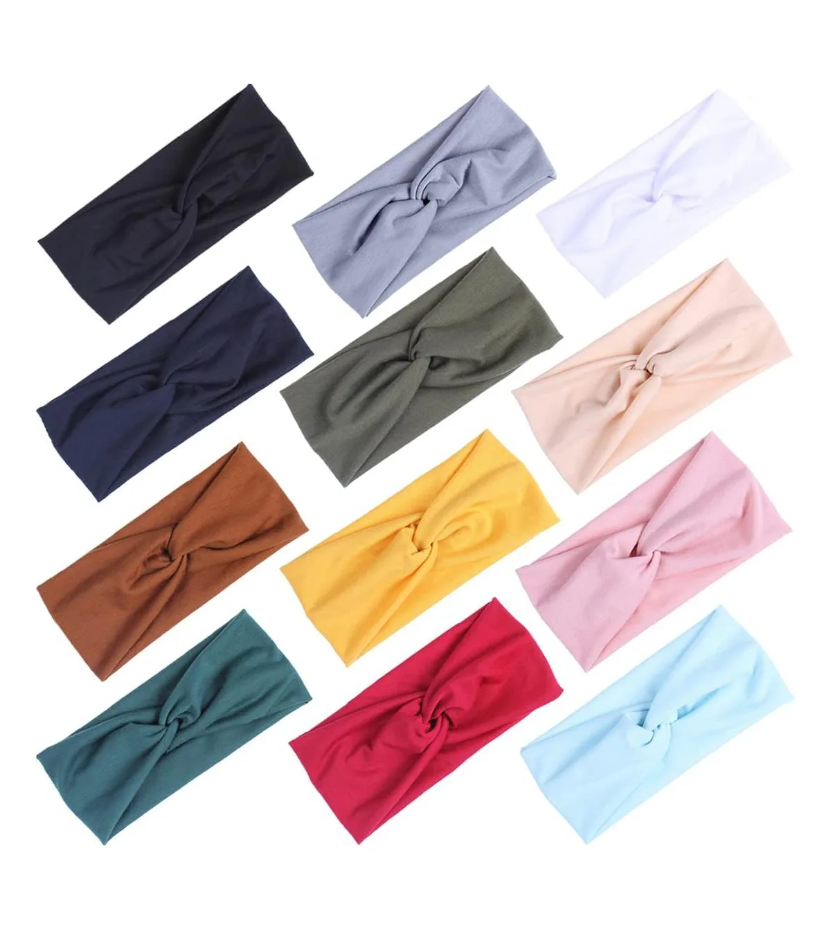 Non-Slip Elastic Sports Headbands, 6-Pack by Sportneer