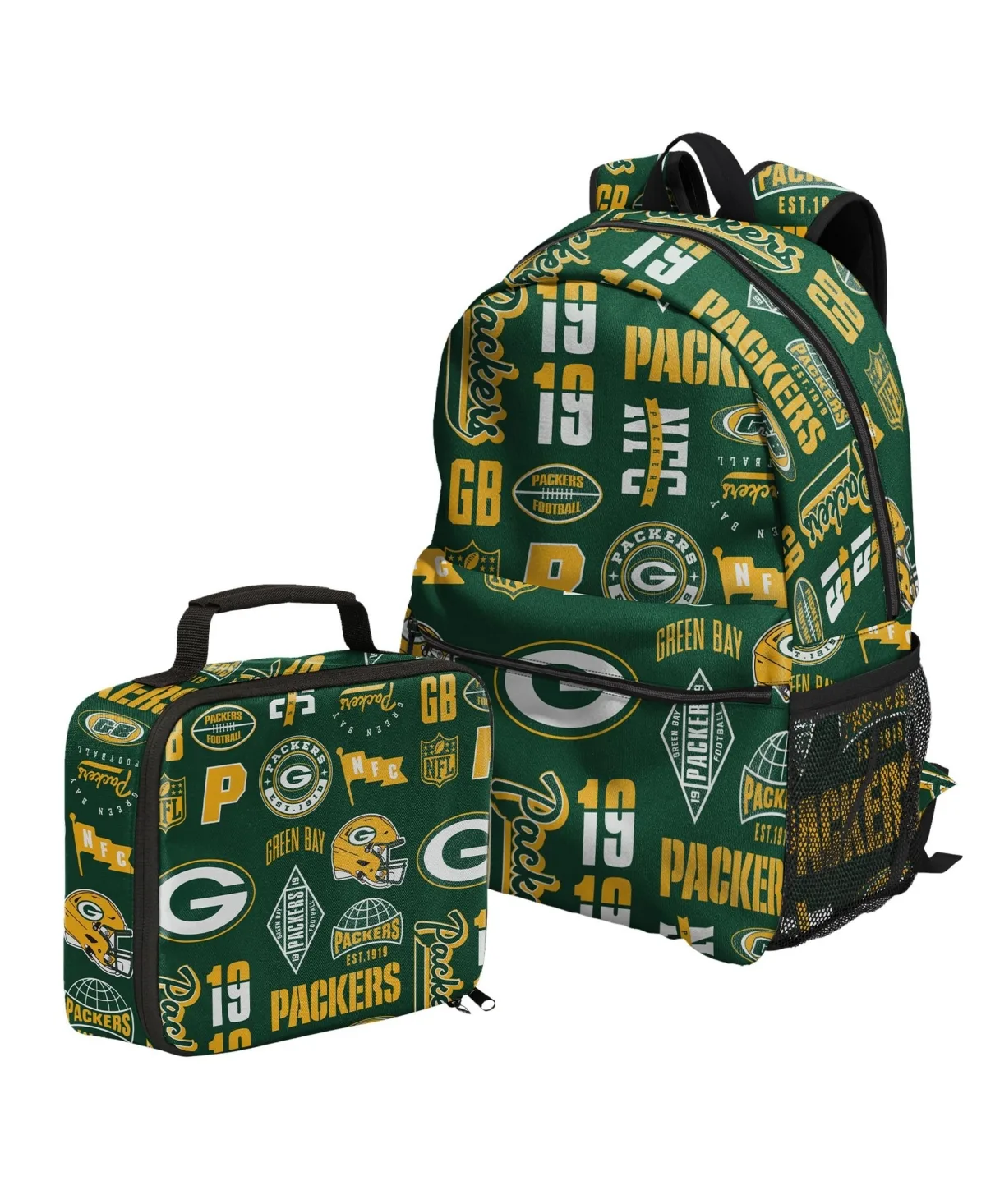 Bay Packers Laptop-Sleeve Backpack and Lunchbox, 2-Piece Set by Outerstuff