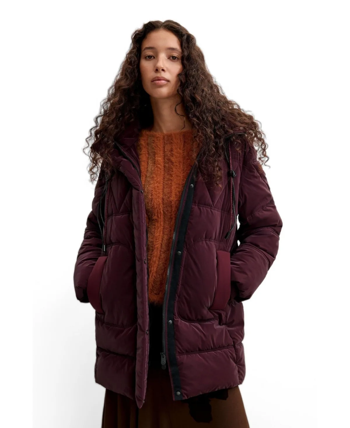 Long Padded Coat by Desigual