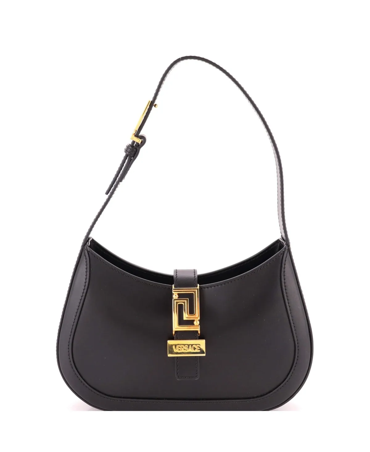 Pre-Owned Versace Small Greca Goddess Hobo Bag Leather by Versace