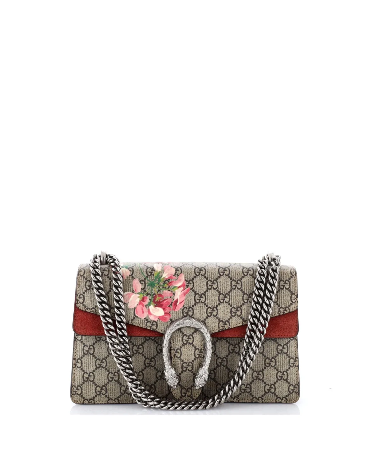 Pre-Owned Gucci Small Dionysus Blooms Print Chain Strap Shoulder Bag by Gucci