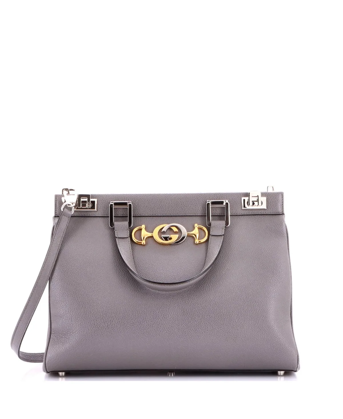 Pre-Owned Gucci Medium Zumi Leather Top Handle Bag