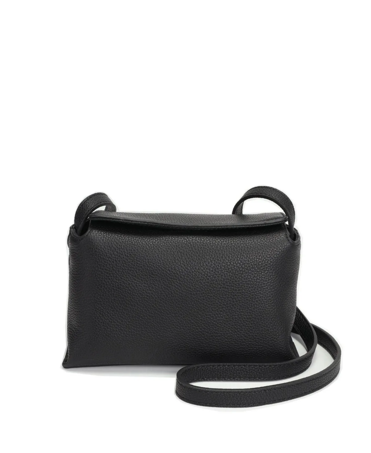 Small Pebbled Leather Crossbody Bag Minimalist Shoulder Bag