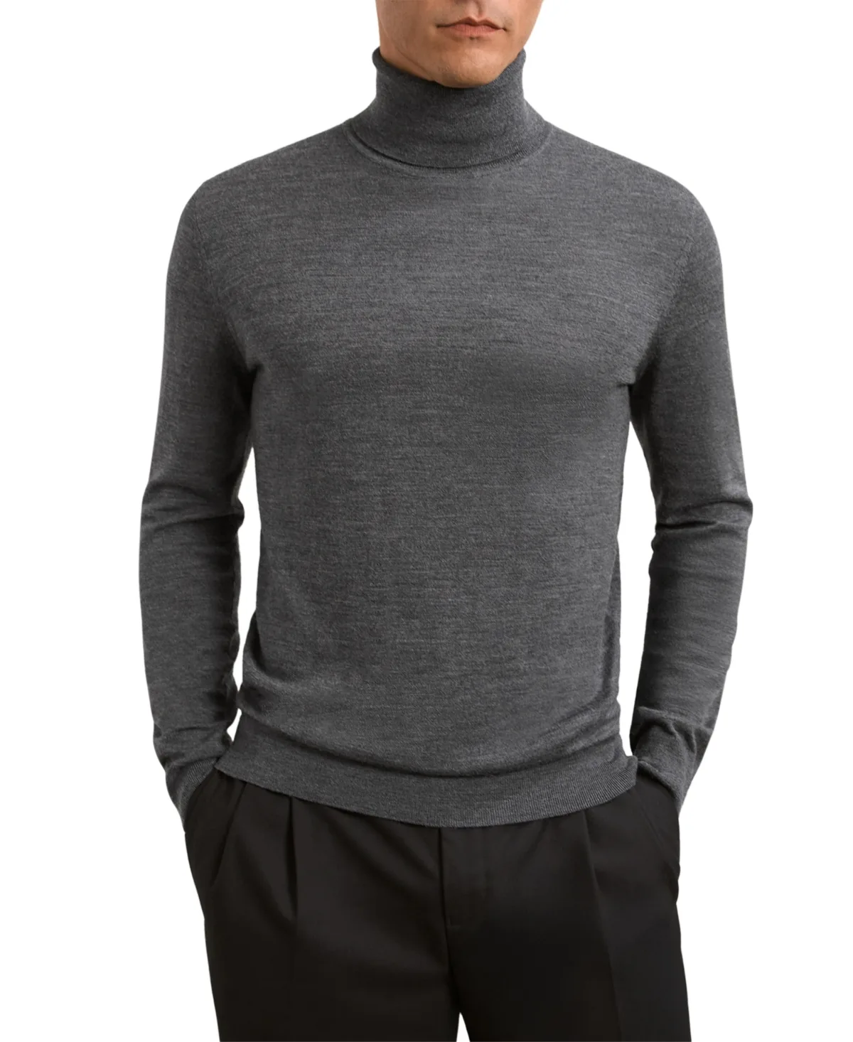 Caine Merino Wool Turtleneck Slim-Fit Sweater by Reiss