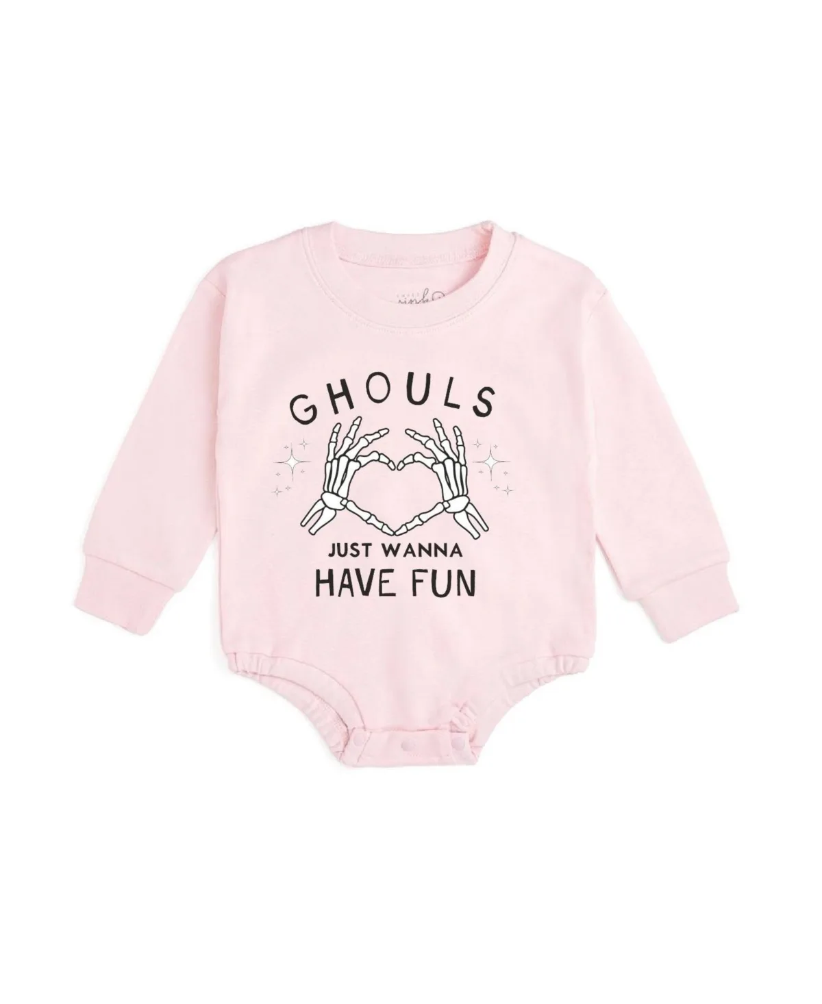Ghouls Just Wanna Have Fun Halloween Long-Sleeve Sensory-Friendly Romper by Sweet Wink