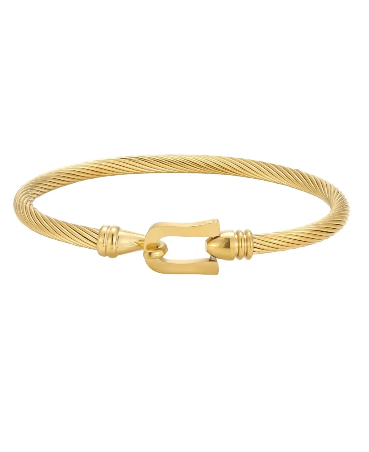 Gold-Tone Chunky Cable Twist Bracelet