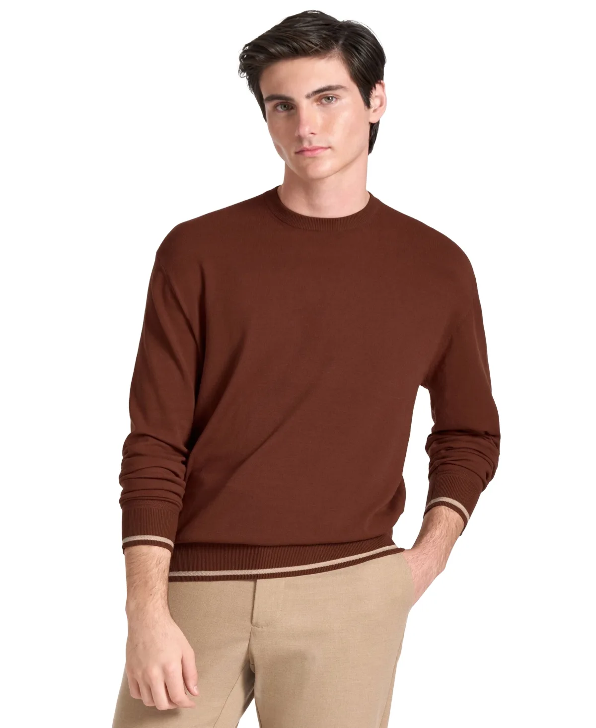 Ted by Ted Baker Hendon Long-Sleeve Regular-Fit Crewneck Sweater