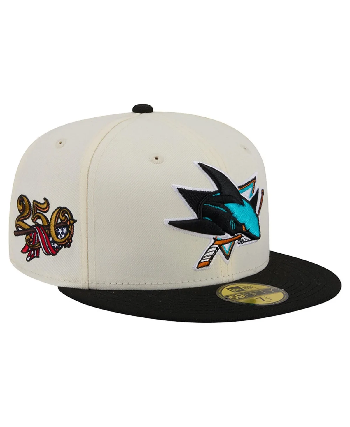 San Jose Sharks Americas 250th Two-Tone 59FIFTY Fitted Hat by New Era