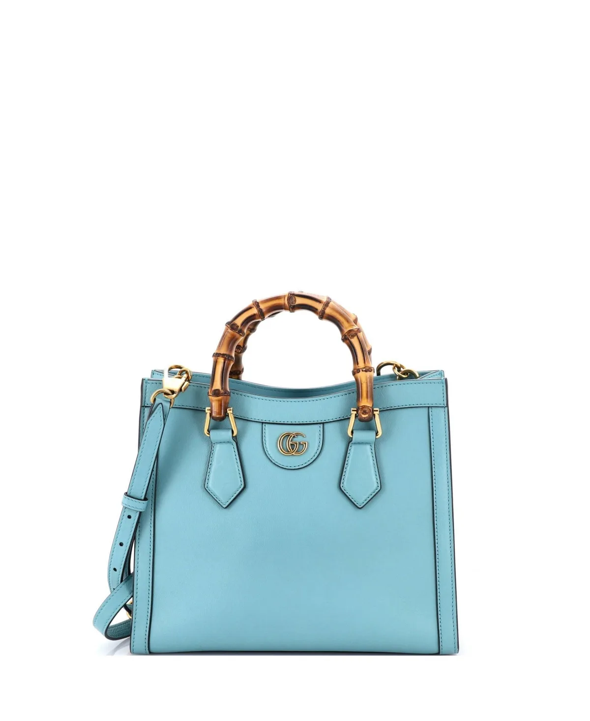 Pre-Owned Small Diana Nm Bamboo Handle Tote Leather by Gucci