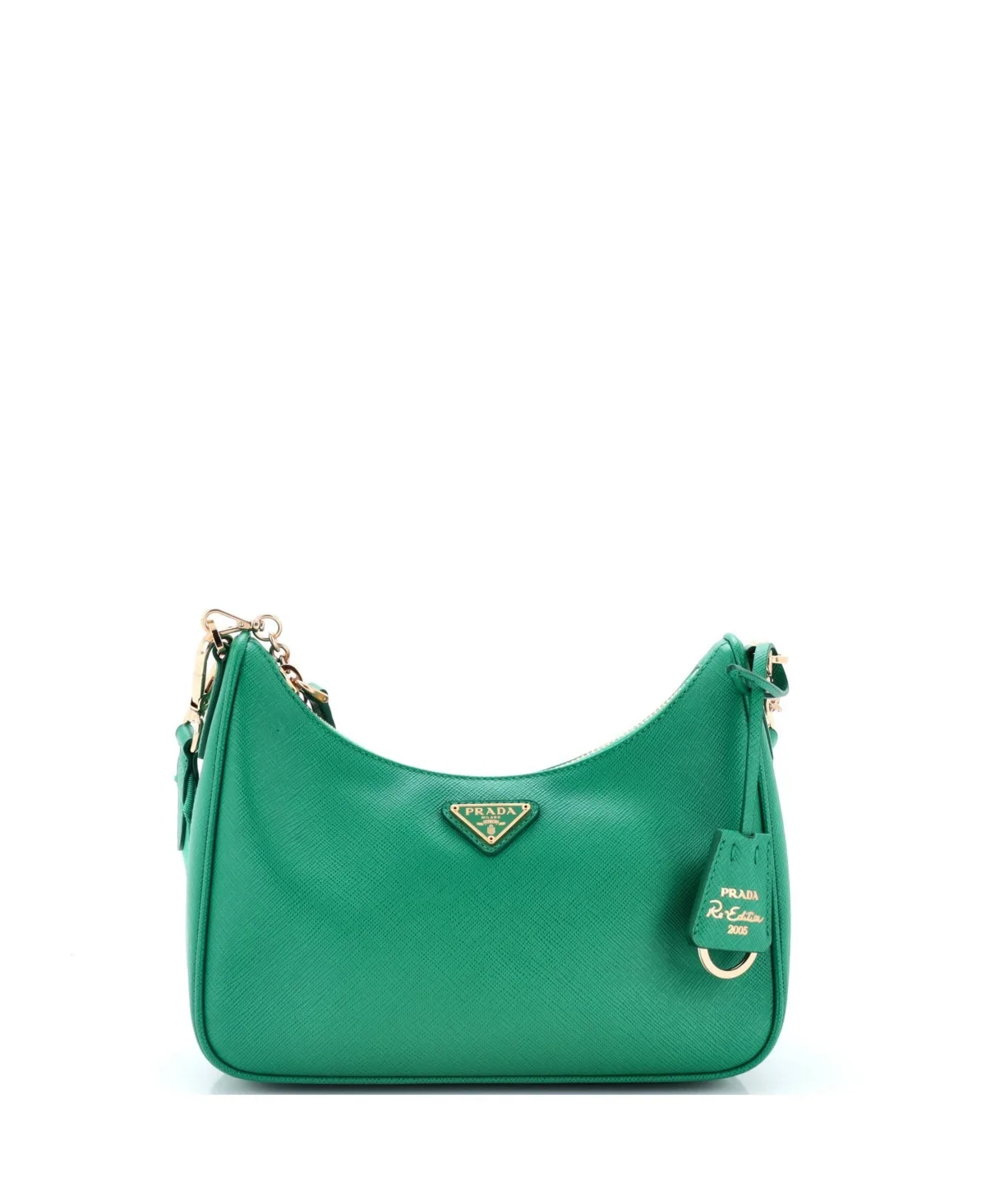 Pre-Owned Small Re-Edition 2005 Shoulder Bag Saffiano Leather