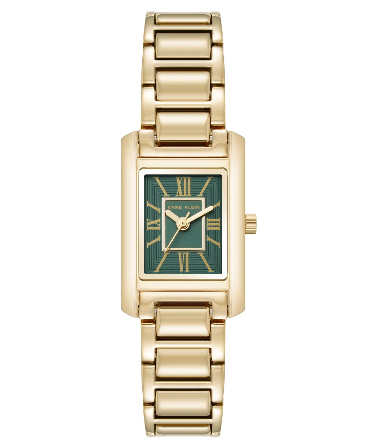 Quartz Rectangle Gold-Tone Alloy Metal Bracelet Watch 26mm x 20mm by Anne Klein