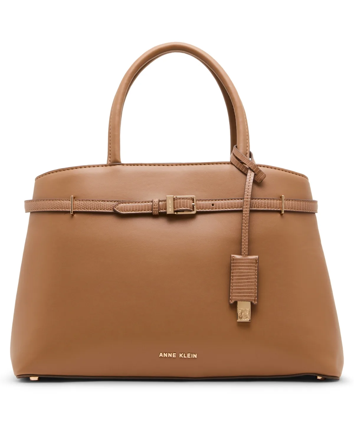 Large Top Handle Convertible Satchel Handbag by Anne Klein