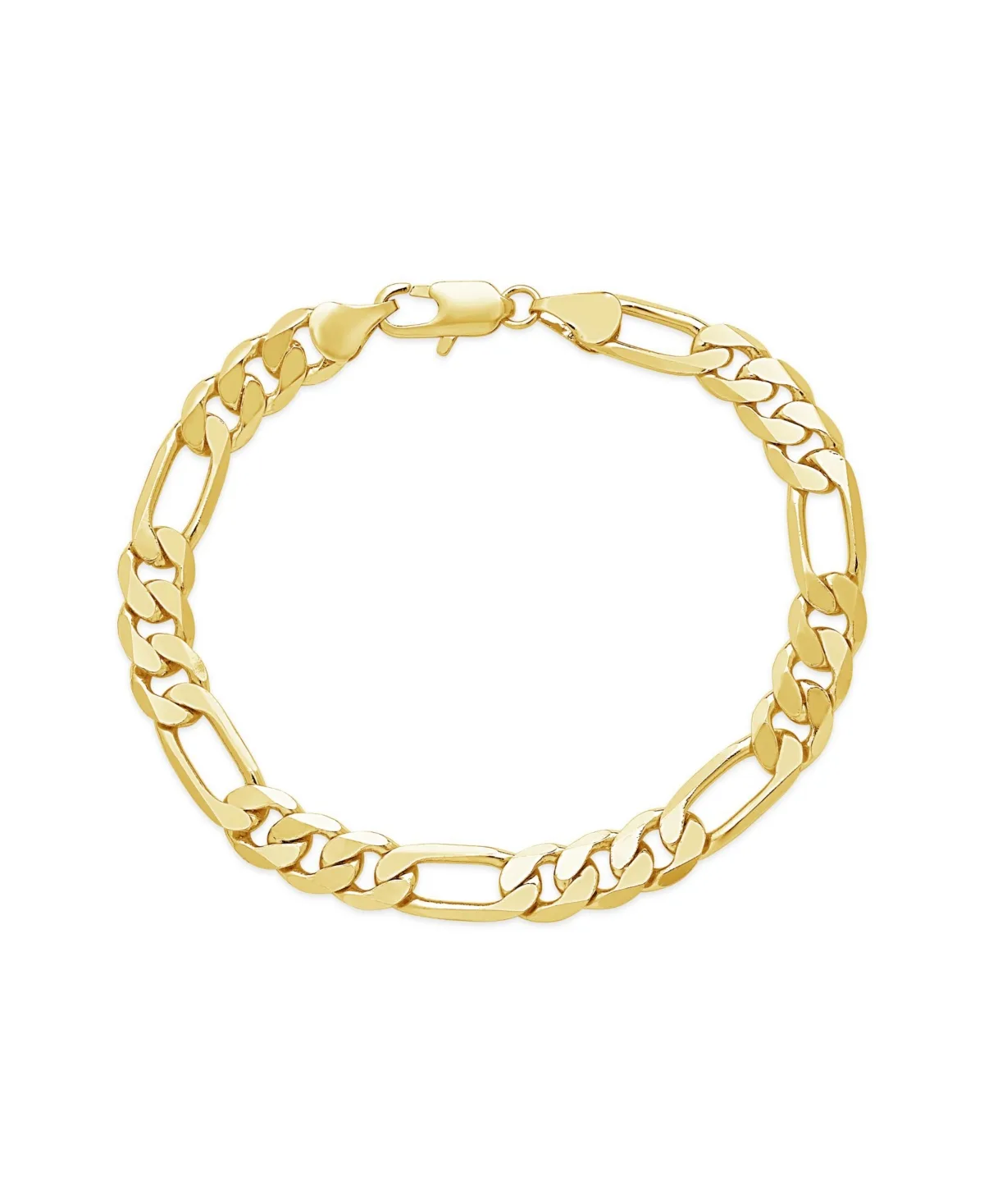 Figaro Gold Plated Chain Bracelet