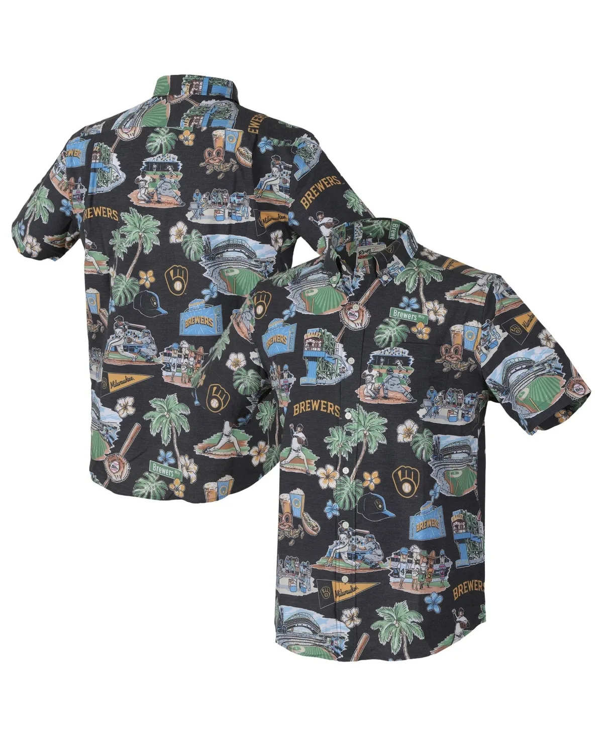 Milwaukee Brewers Game Day Short-Sleeve Shirt by Reyn Spooner