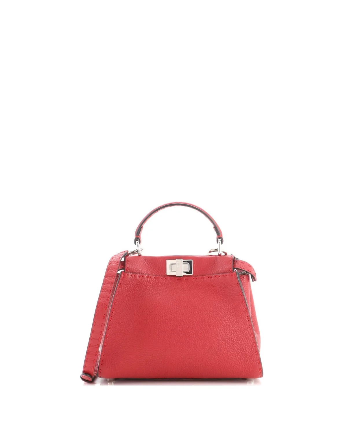 Pre-Owned Fendi Selleria Peekaboo Mini Crossbody Bag by FENDI