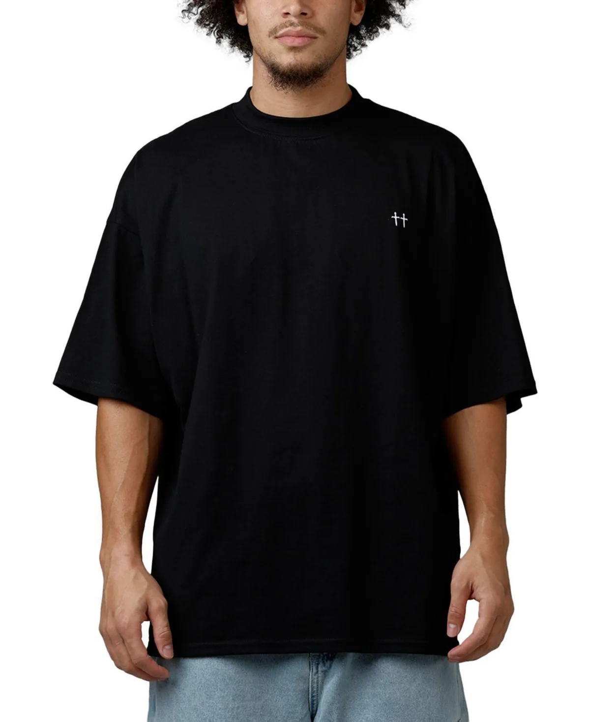Divine Duty Mock Neck T-Shirt by Saint Morta