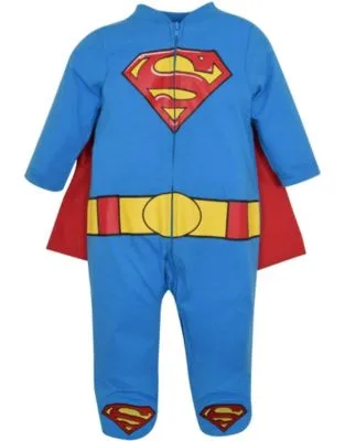 Justice League Removable Cape Footed Coveralls by Warner Bros