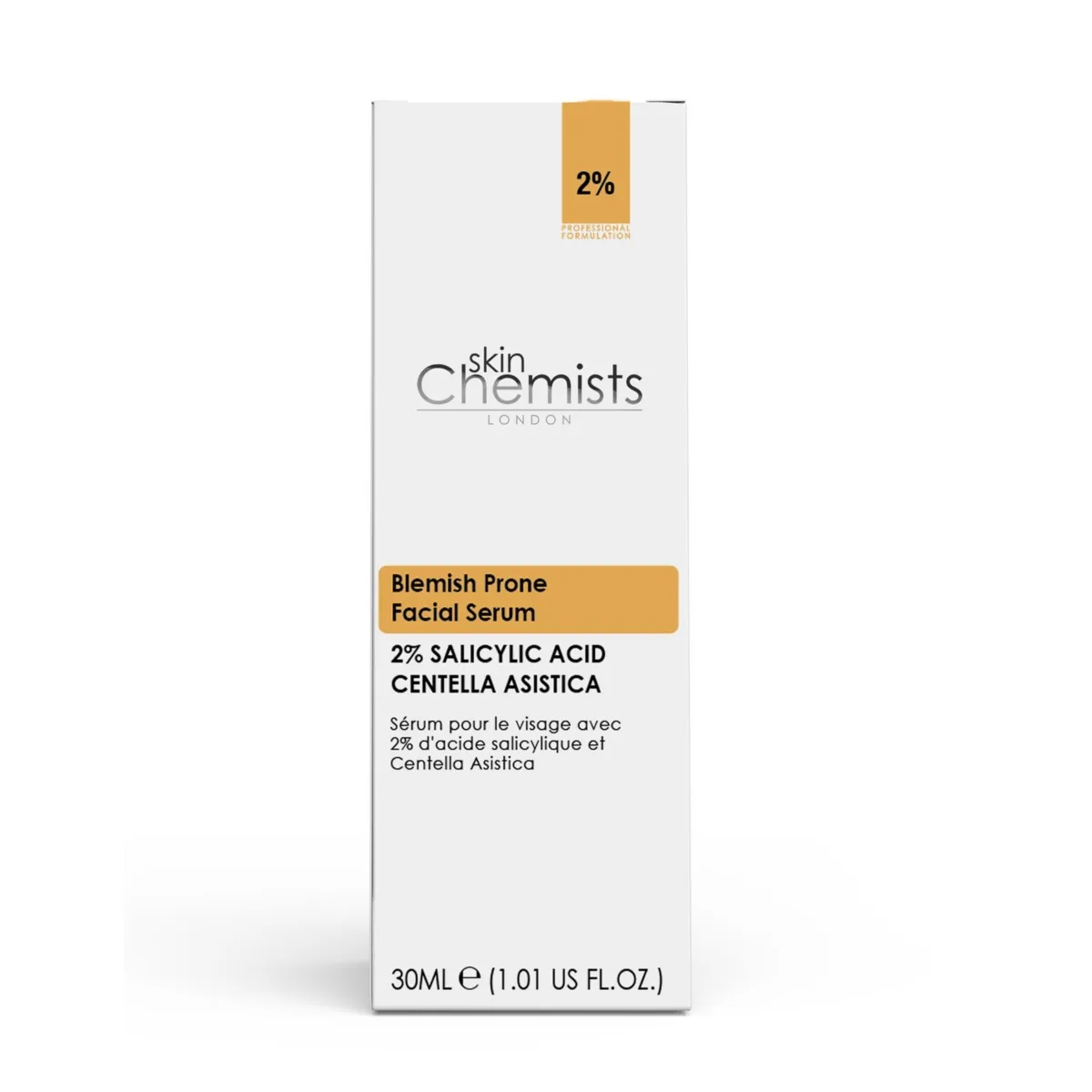 Blemish Prone 2 Percentage Salicylic Acid, 3 Percentage Centella Asiatica Facial Serum 30 Milliliter by Skinchemists