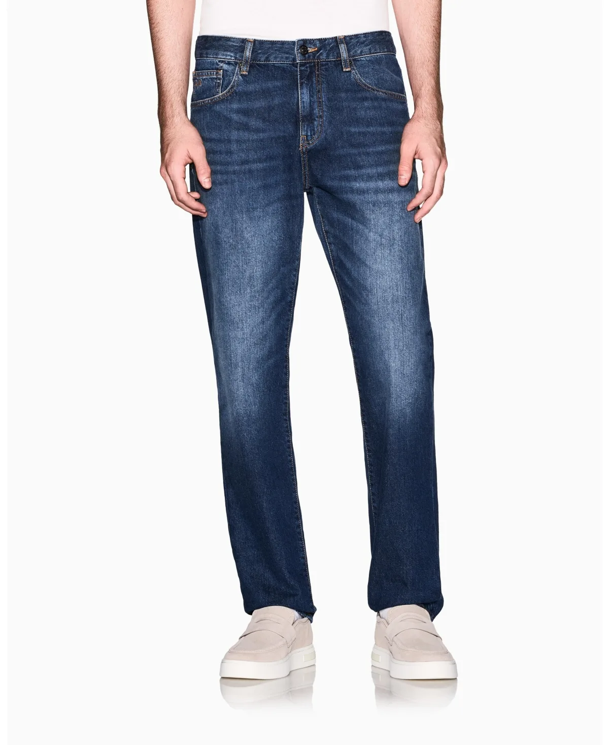 A - x Armani Exchange J16 Straight Denim Jeans