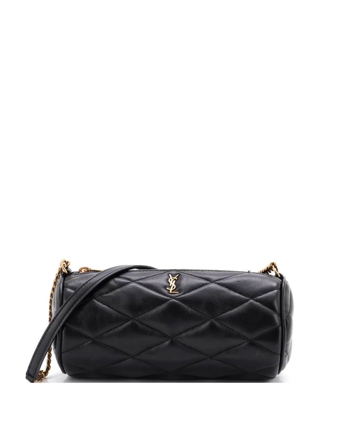 Pre-Owned Mini Sade Tube Bag Quilted Leather by Saint Laurent