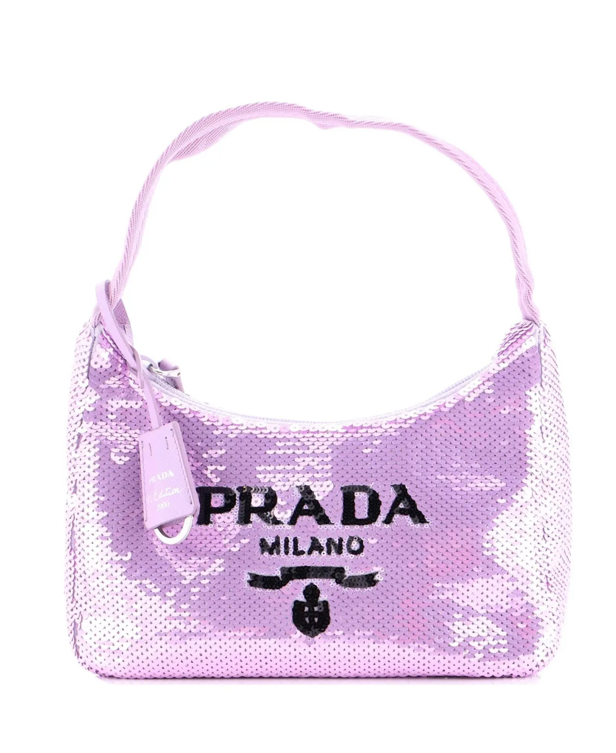 Pre-Owned Mini Re-Edition 2000 Hobo Sequins by Prada