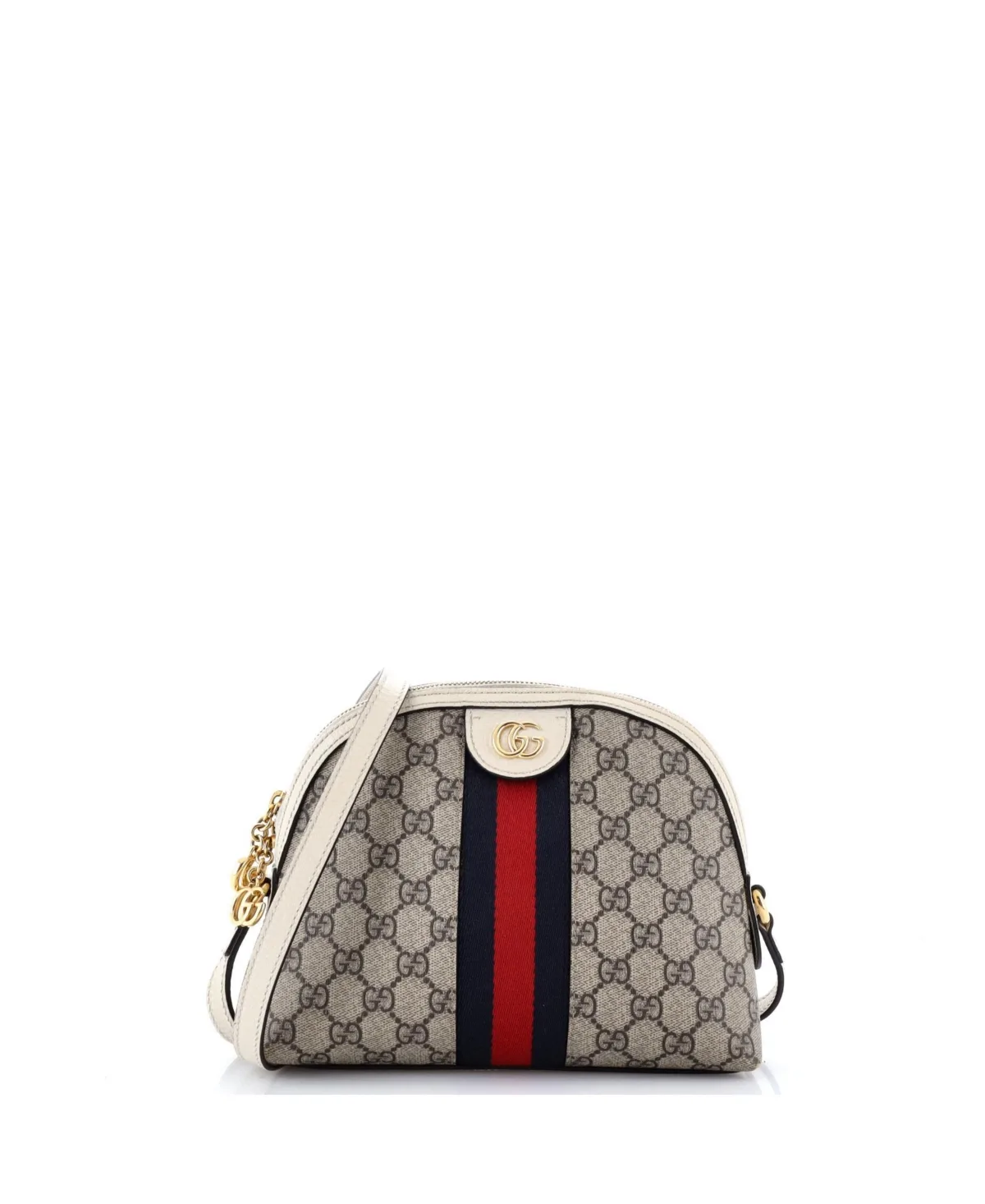 Pre-Owned Small Ophidia Dome Shoulder Bag Gg Coated Canvas by Gucci