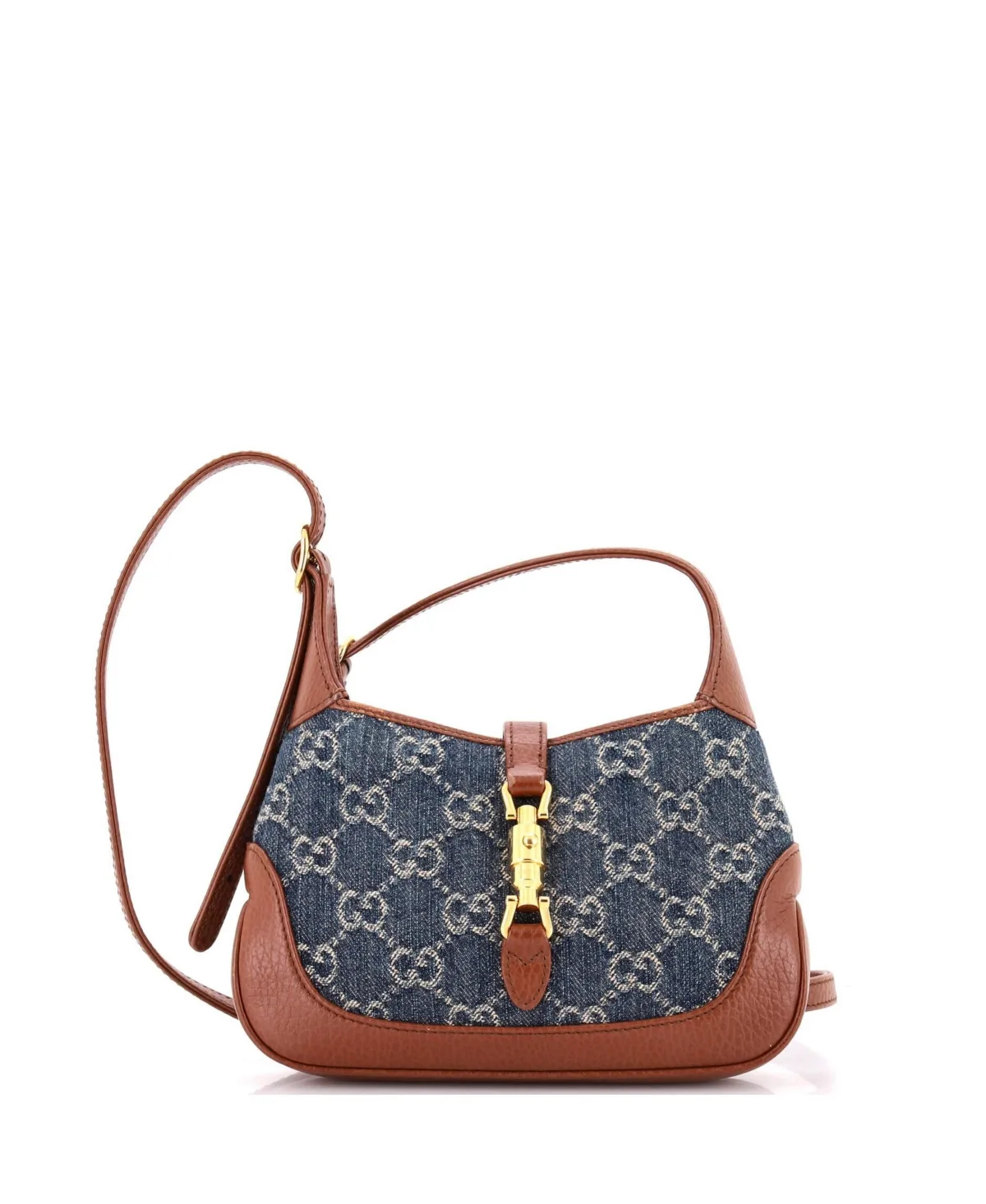Pre-Owned Mini Jackie 1961 Hobo Gg Denim