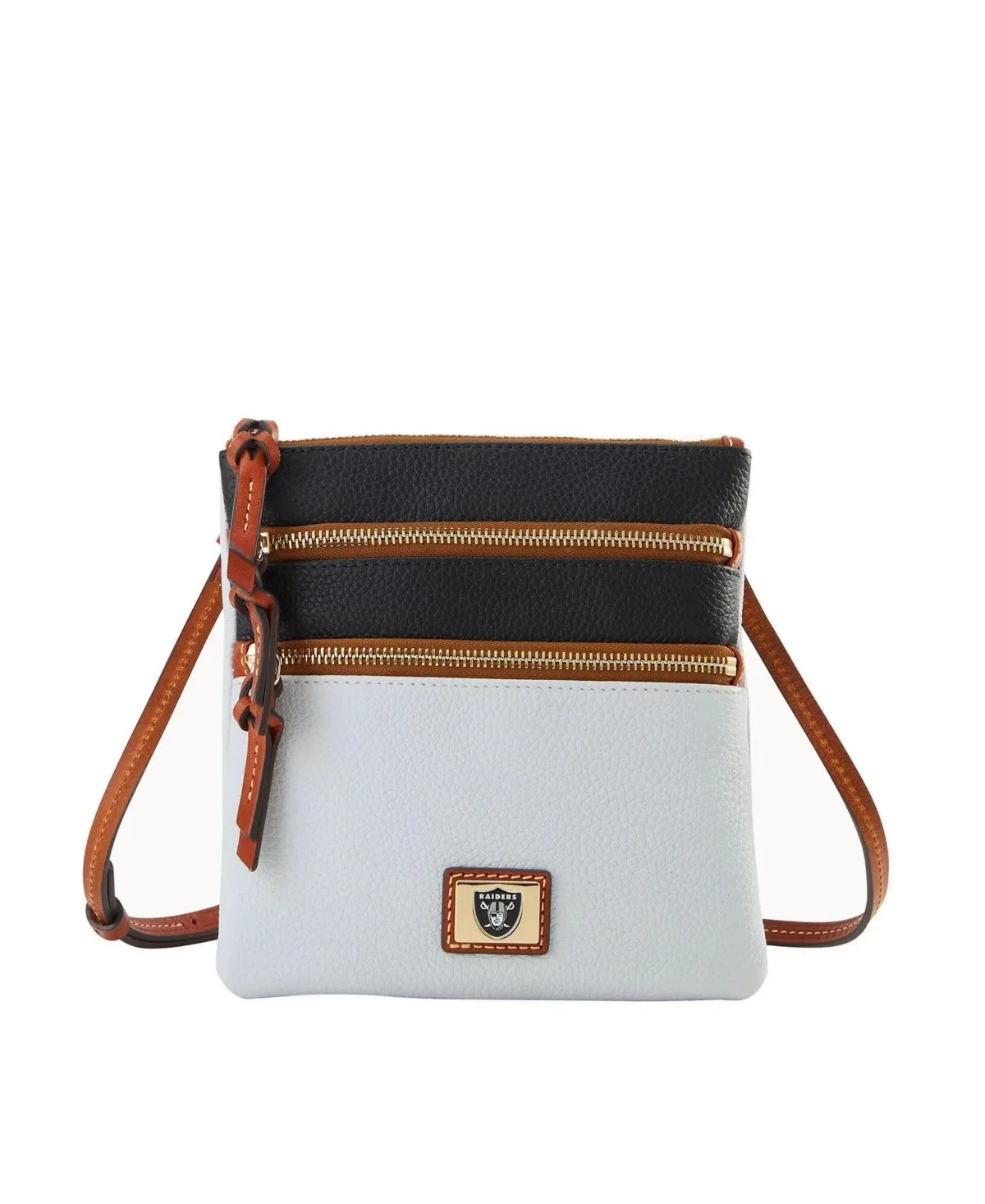 Las Vegas Raiders Halftime Pebble-Grain Adjustable Crossbody Bag by Dooney & Bourke