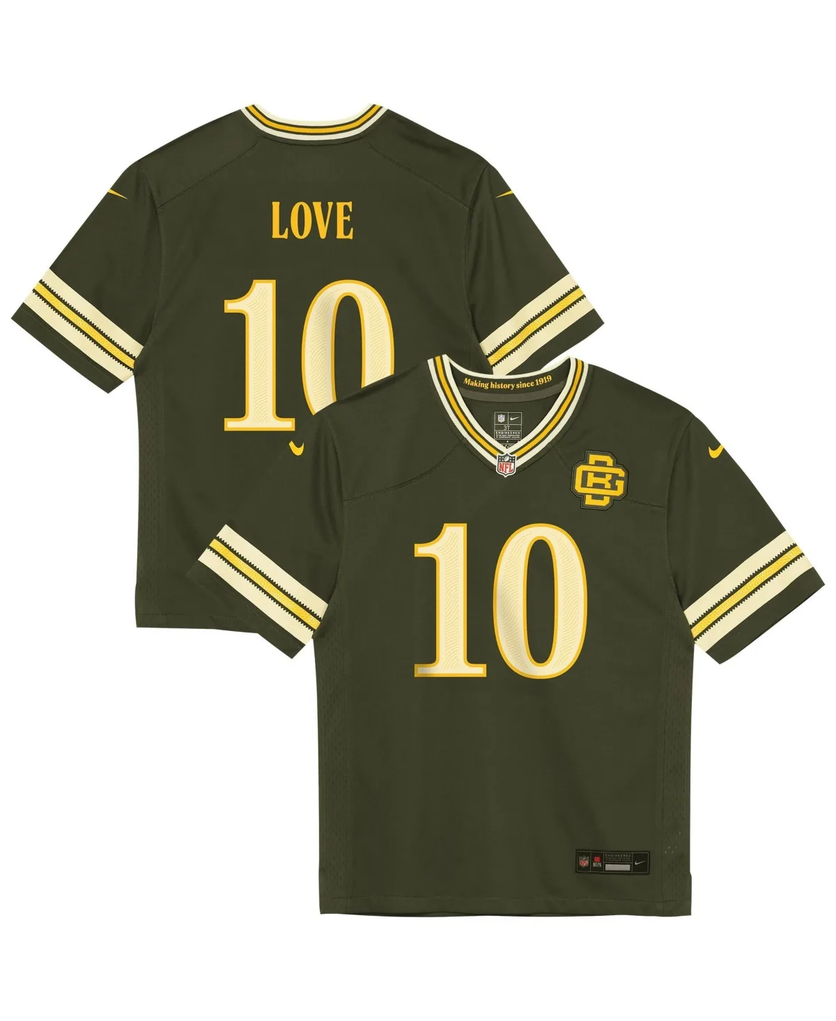Jordan Love Green Bay Packers 2026 Rivalries Collection Game Jersey by Nike