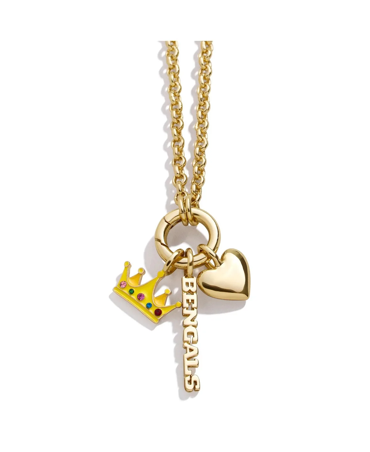 Crystal Gold-Tone Cincinnati Bengals Heart Charm Necklace by Wear by Erin Andrews