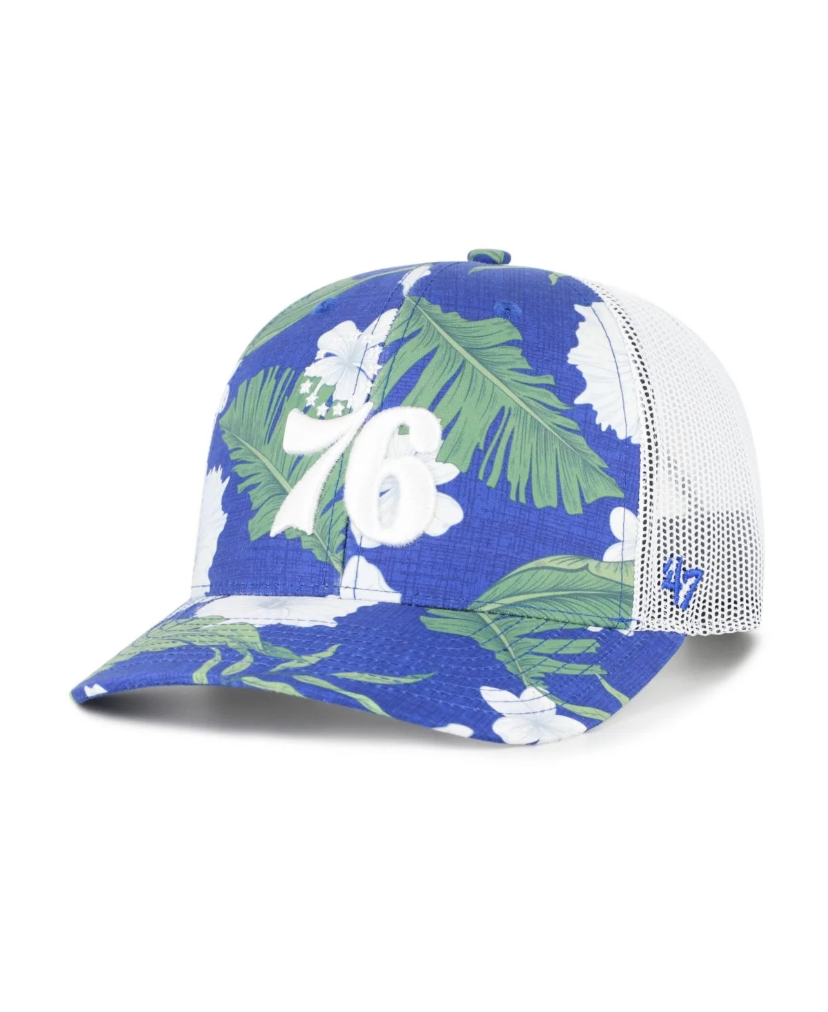 Philadelphia 76ers Beach Side Trucker Adjustable Hat by 47 Brand