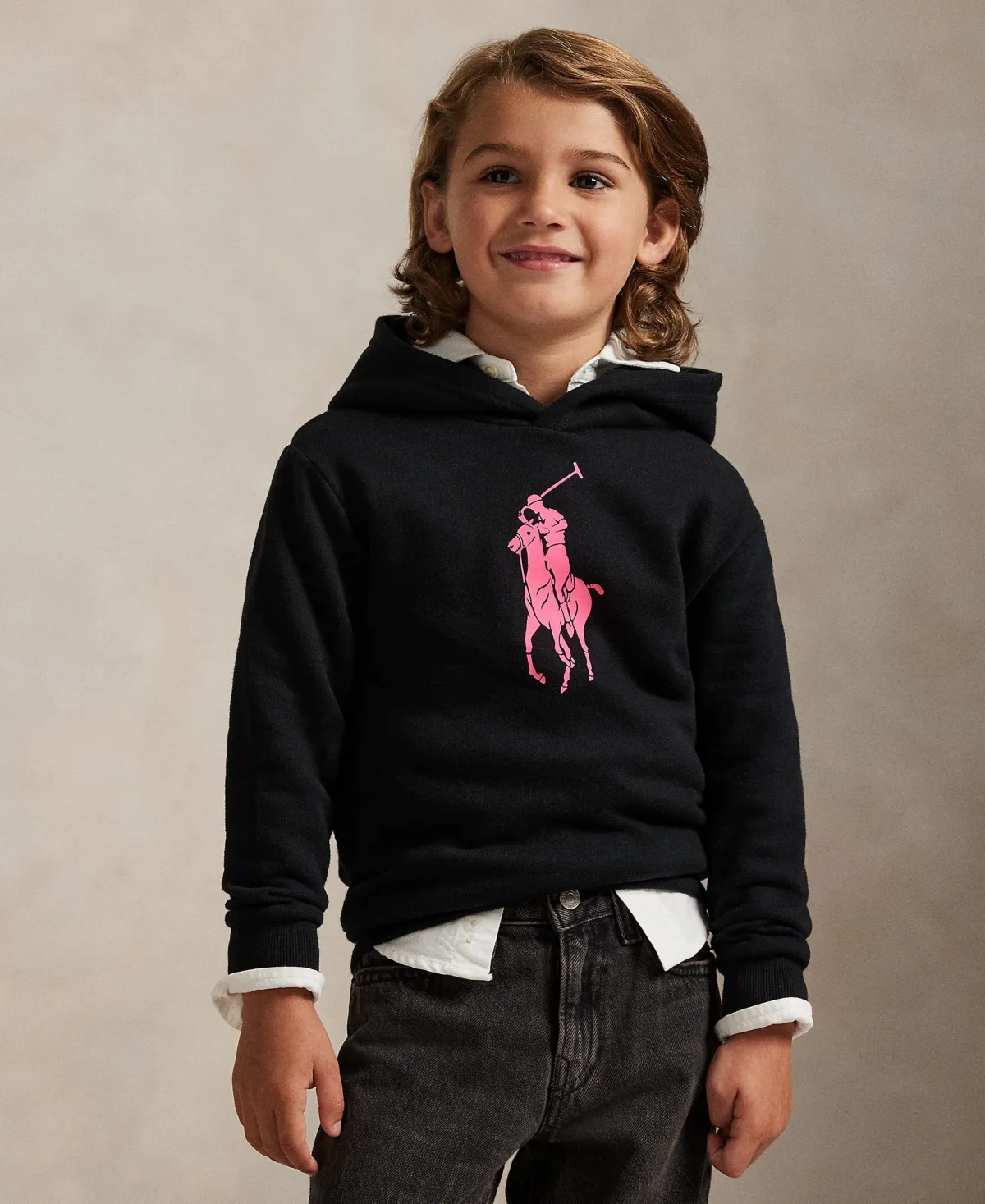 Pink Pony Fleece Hoodie by Polo Ralph Lauren