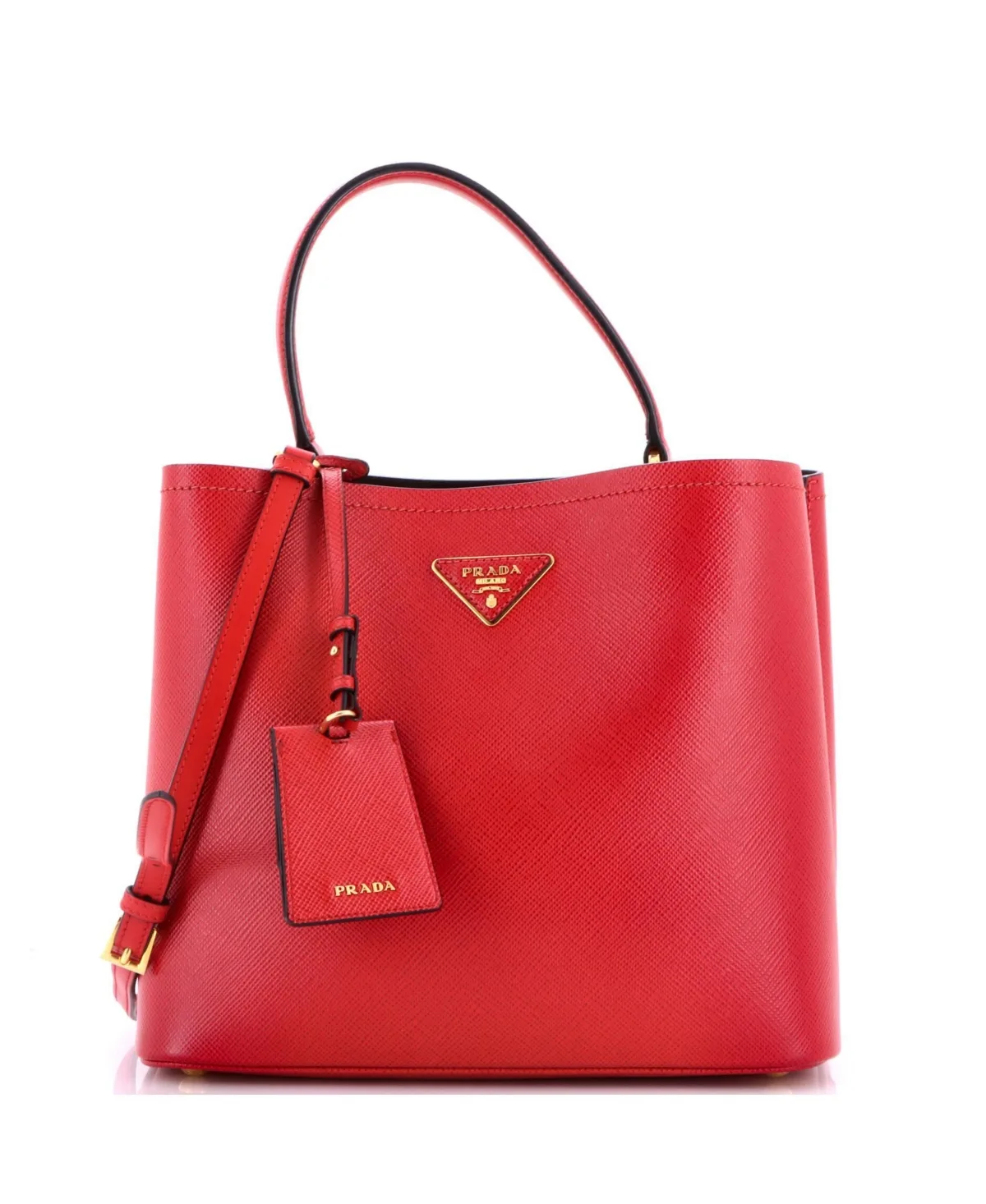 Pre-Owned Prada Large Panier Bucket Bag Saffiano Leather by Prada