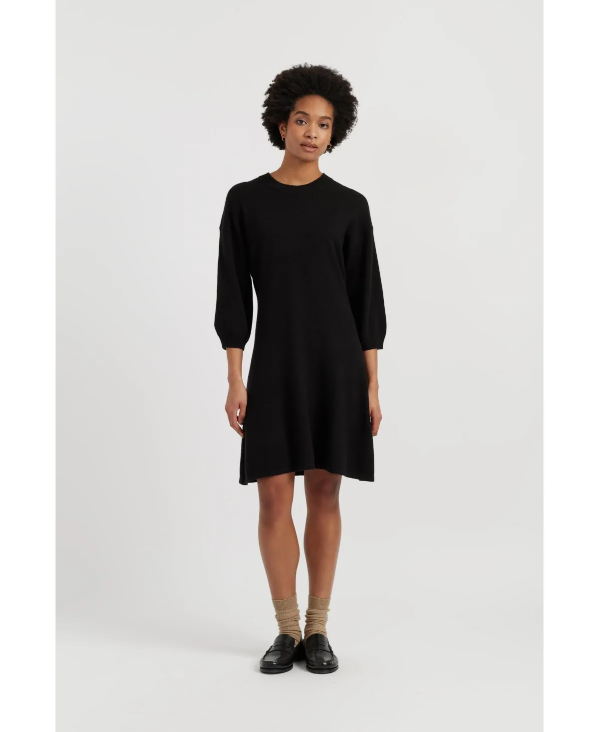 Chinti & Parker Wool-Cashmere Wide-Sleeve Dress by Parker