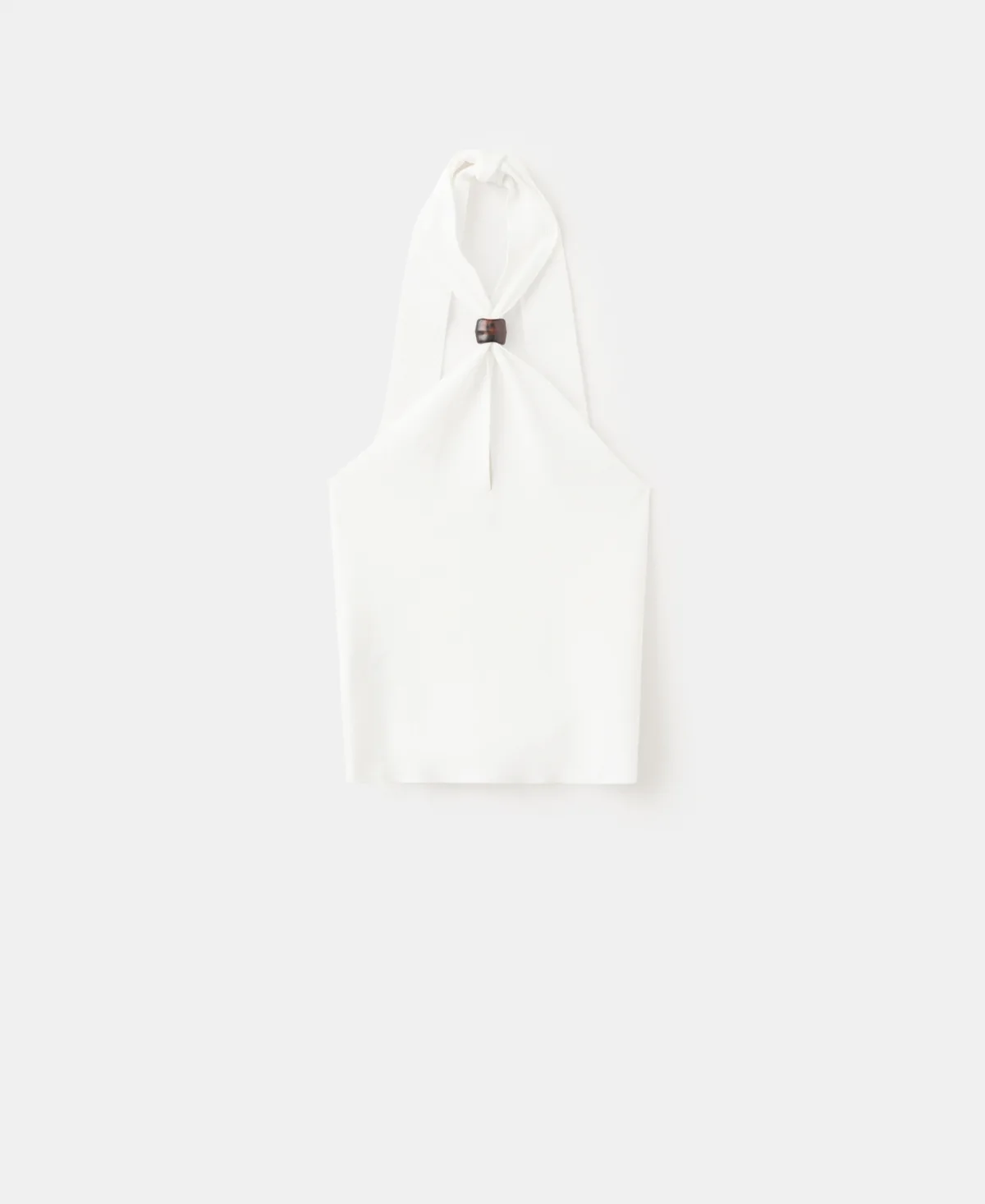 Halter-Neck Knitted Top by Mango
