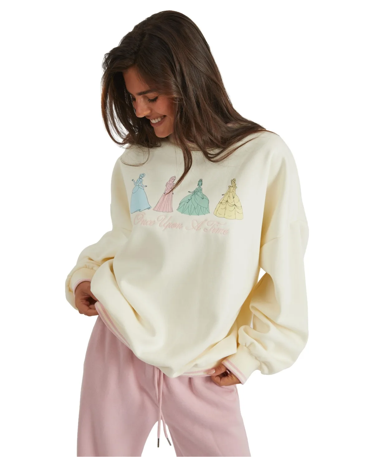 Disney Princess Graphic Oversized Sweatshirt by Skinnydip London