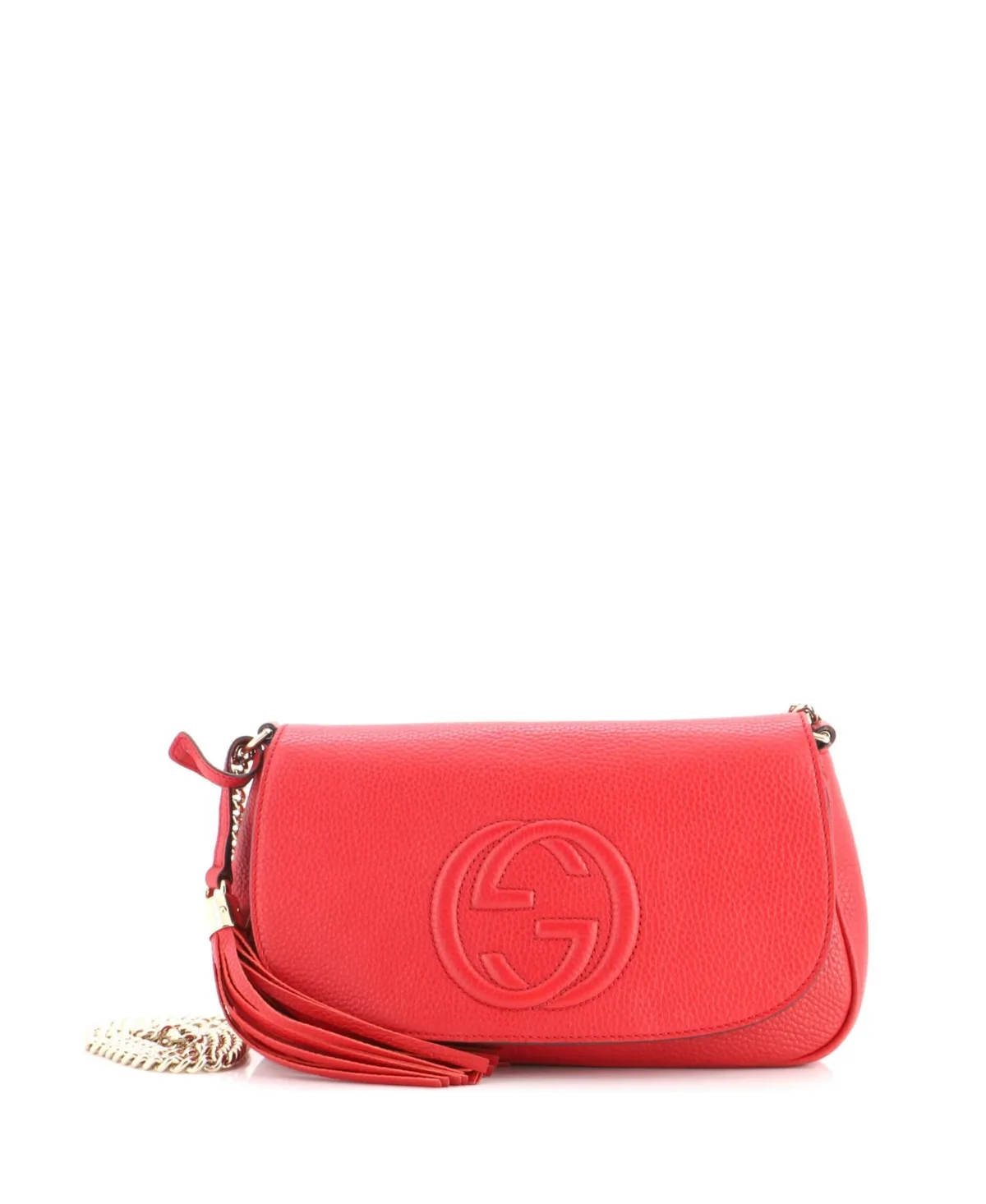 Pre-Owned Gucci Medium Soho Chain Crossbody Bag Leather by Gucci