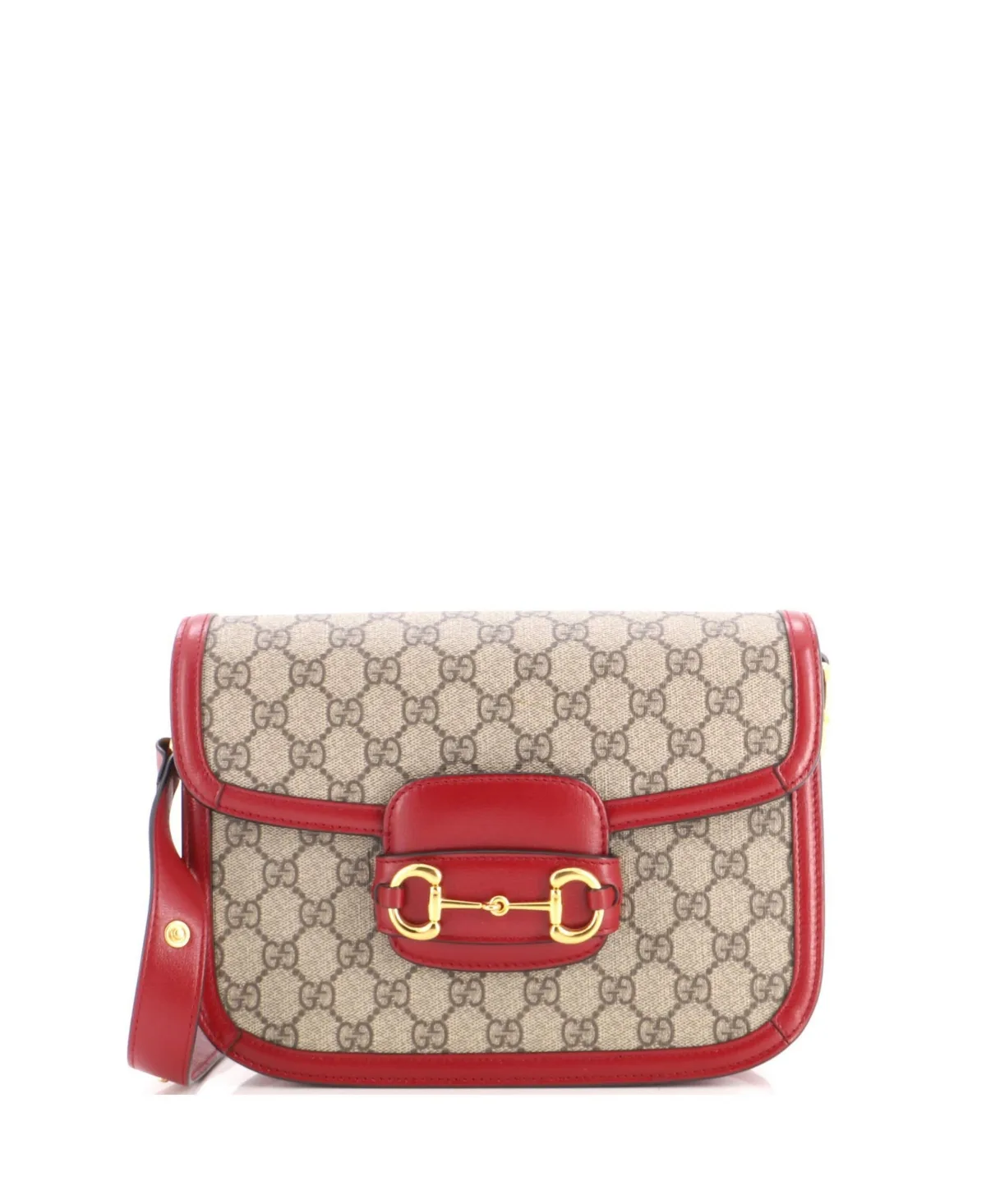 Pre-Owned Gucci Small Horsebit 1955 Shoulder Bag Gg Coated Canvas with Leather
