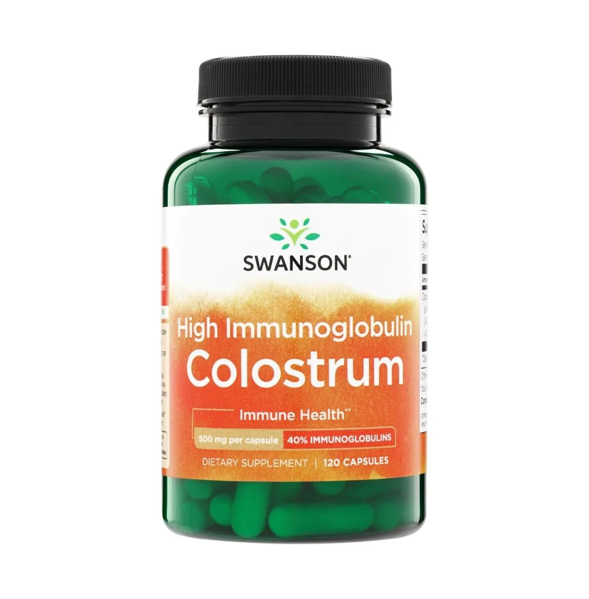 High IgG Colostrum Immune Support, 500 Mg, 120 Capsules by Swanson