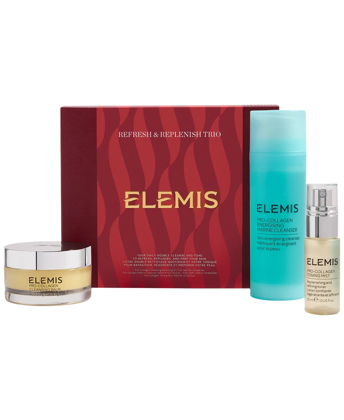 3-Piece Pro-Collagen Refresh & Replenish Gift Set by Elemis