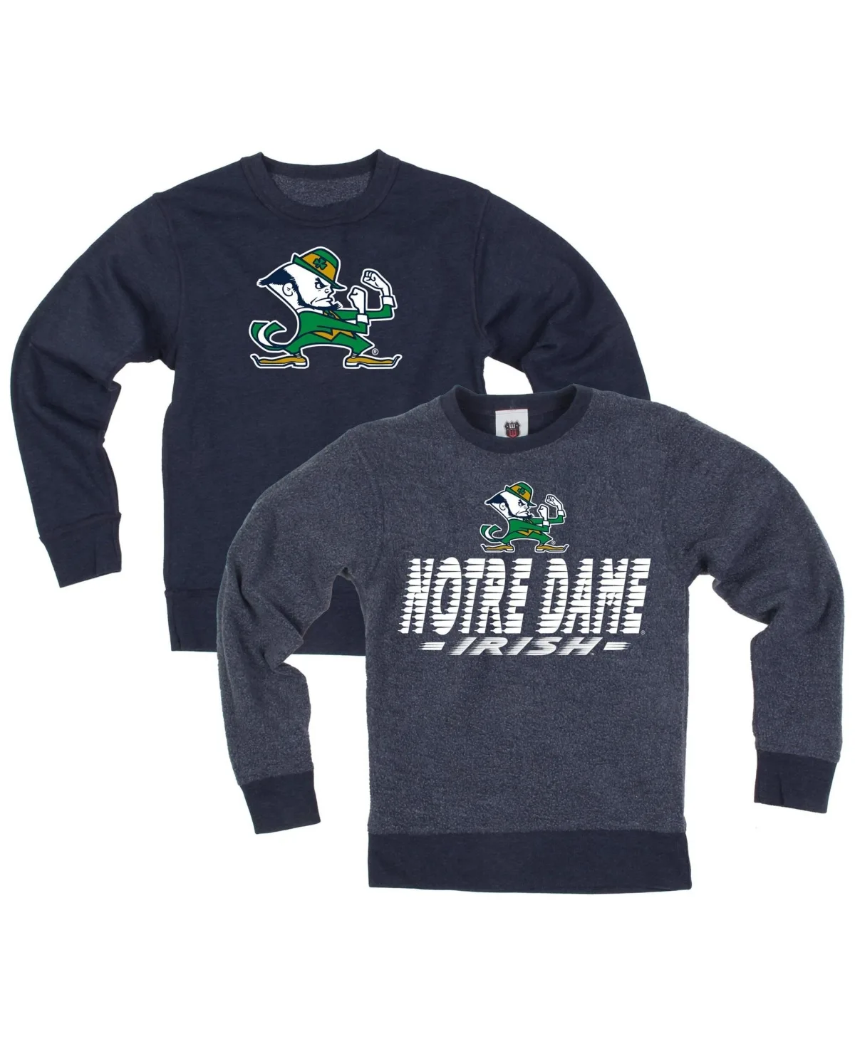 Notre Dame Fighting Irish Reversible Screen-Print Sweatshirt by Wes & Willy