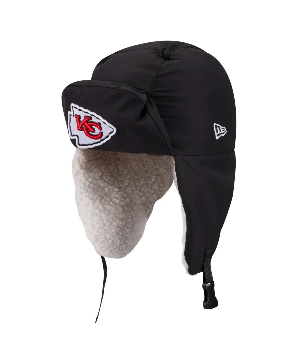 New Era x Alpha Industries Kansas City Chiefs Quilted Sherpa-Lining Trapper Hat by New Era
