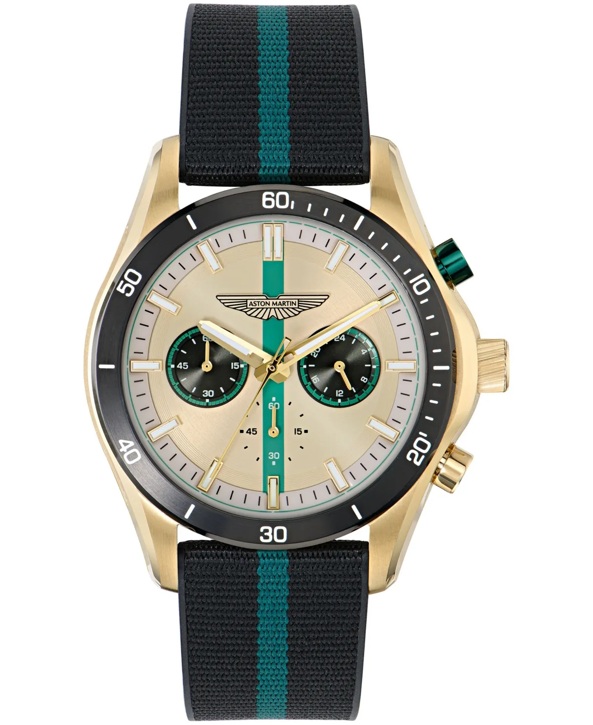 Quartz Three-Hand Fabric Strap Watch 45mm by Aston Martin