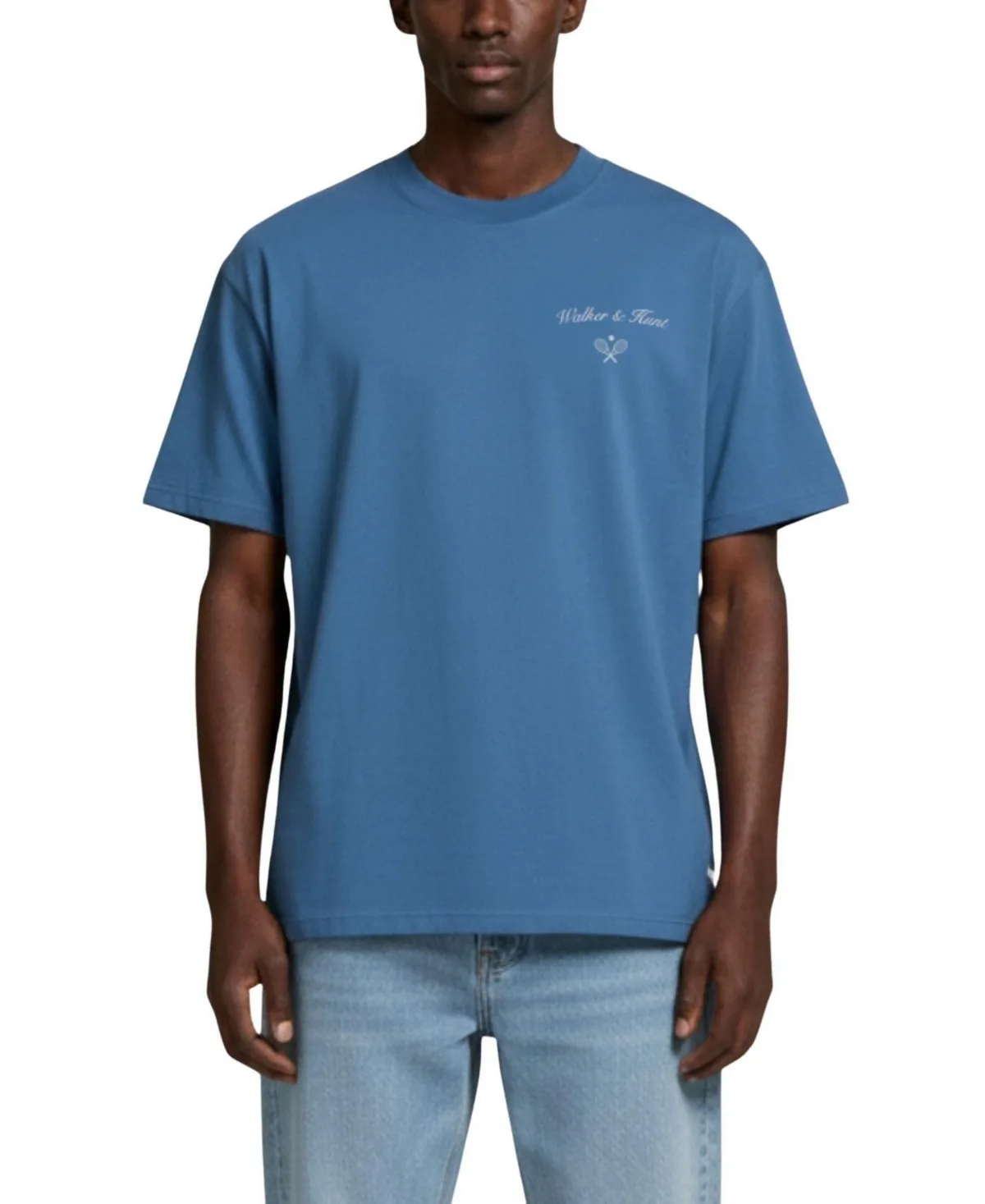 Saint-Tropez Tennis Club Oversized Graphic T-Shirt by Walker & Hunt