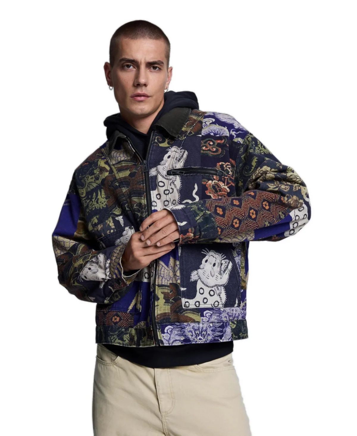 Camouflage Printed Jacket by Desigual