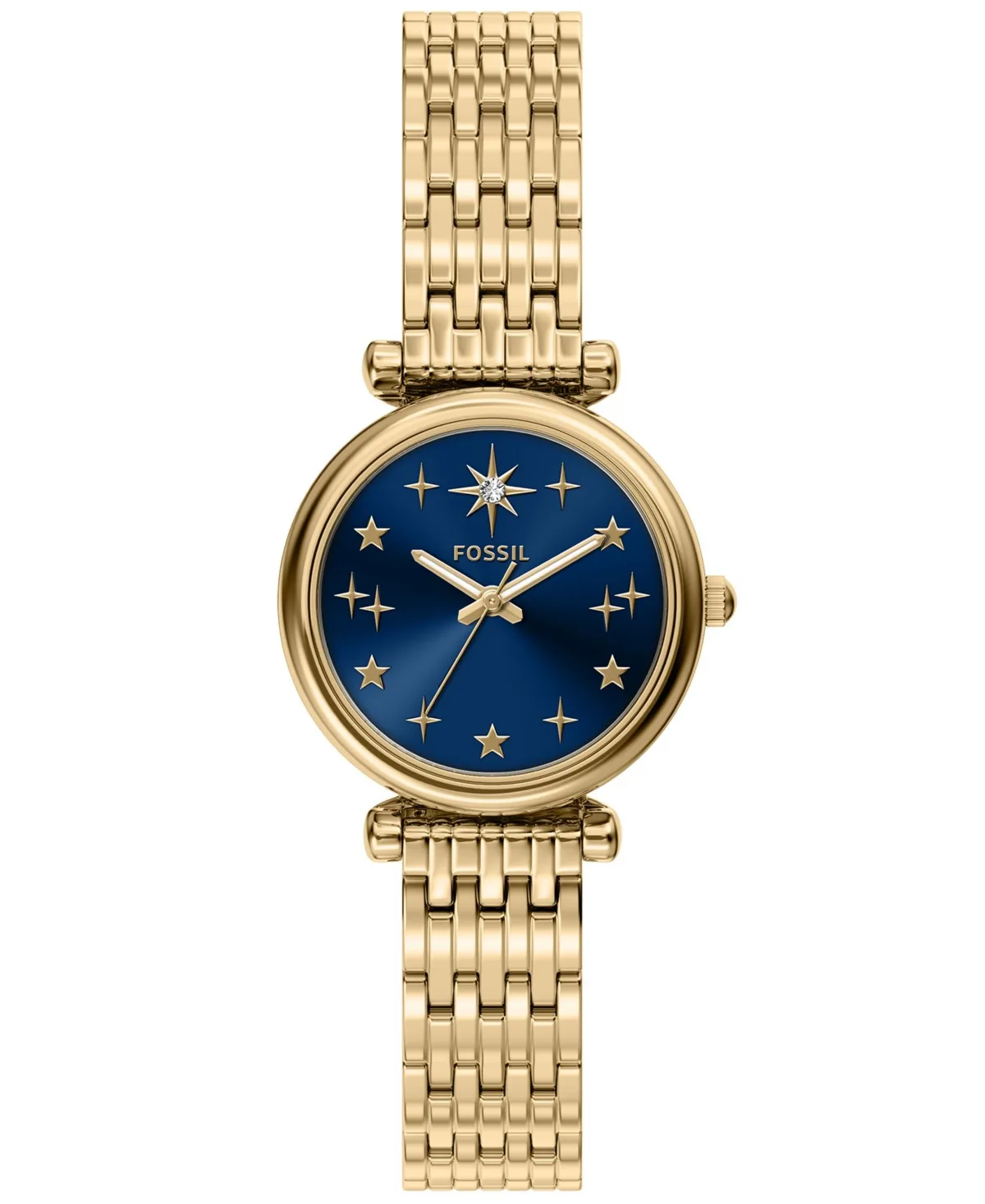Quartz Carlie Stainless Steel Watch, 28mm by Fossil